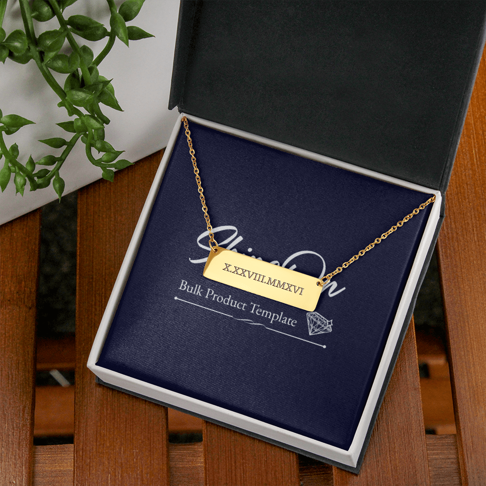 ShineOn Fulfillment HannaClothingStore Jewelry Name/Message Necklace