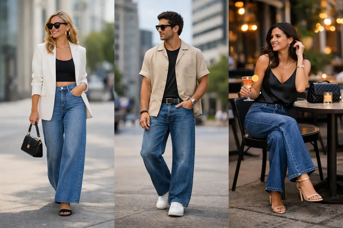 How to Style Wide-Leg Jeans for Every Plan