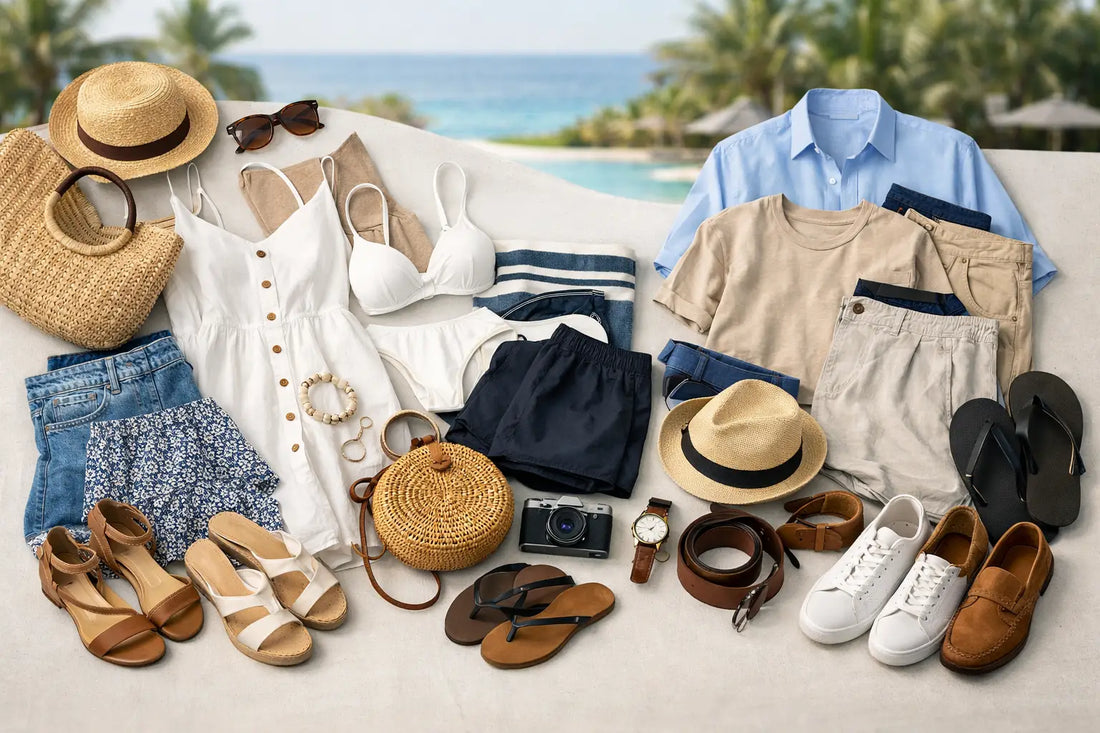 Vacation Capsule Wardrobe Examples for 7 Days