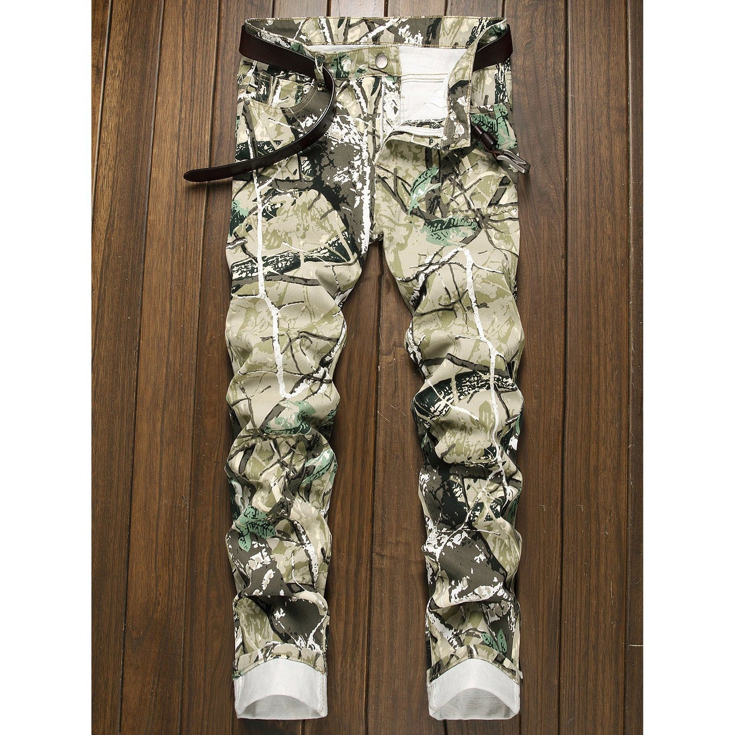 Forest Hunting Camouflage Denim Jeans