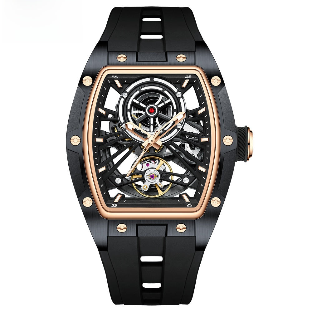 Full skeleton automatic mechanical watch for men