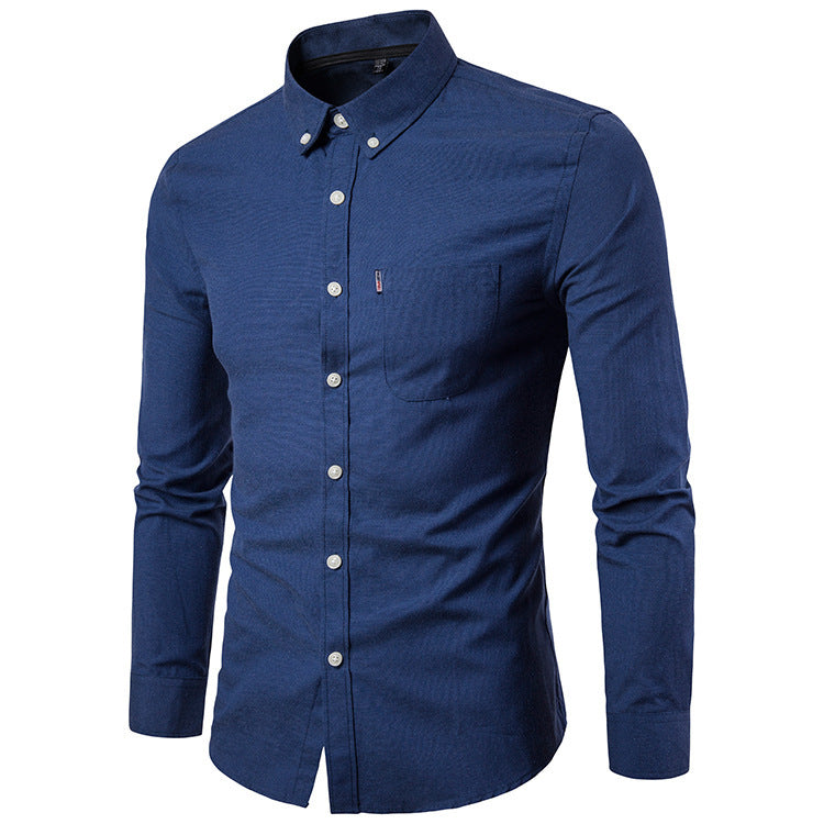 Men S Slim Long Sleeve Dress Shirt