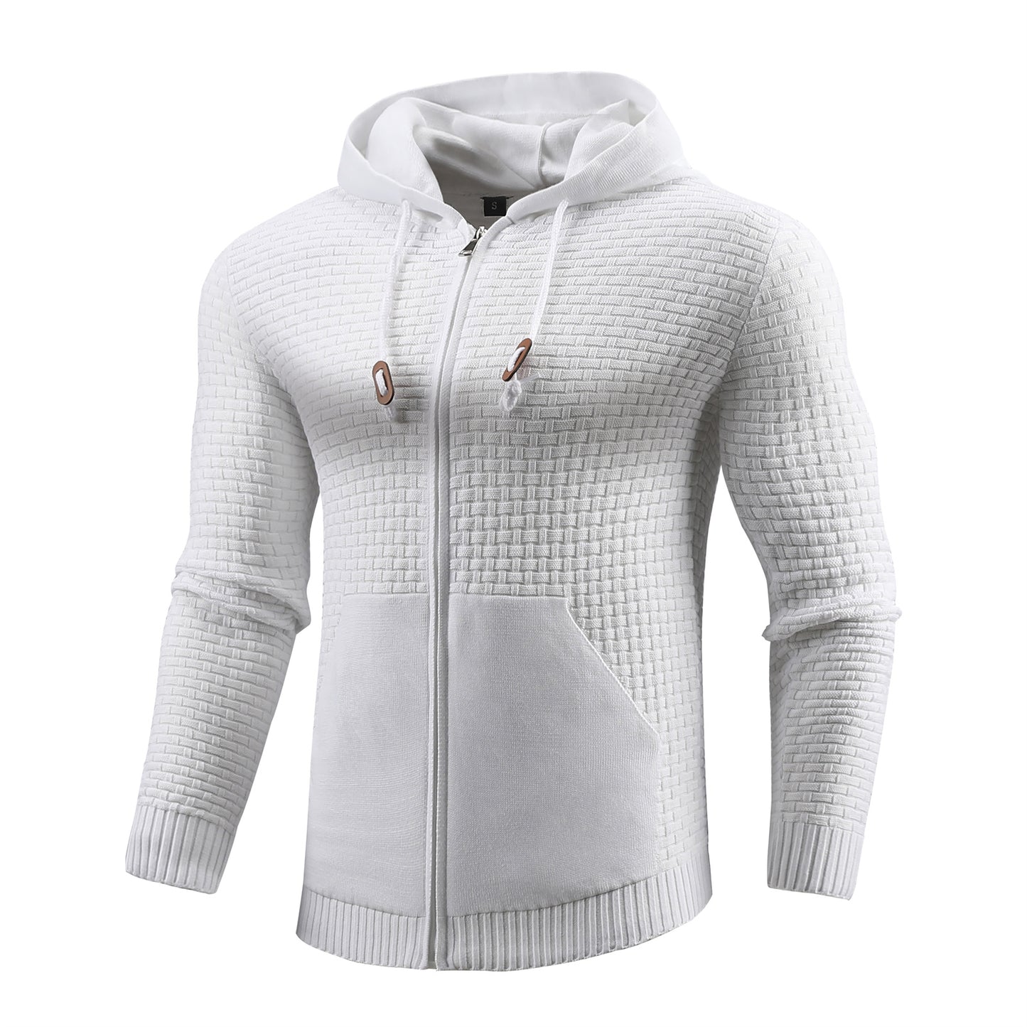 Zipper Hoodies Leather Sports Hoodies With Pockets