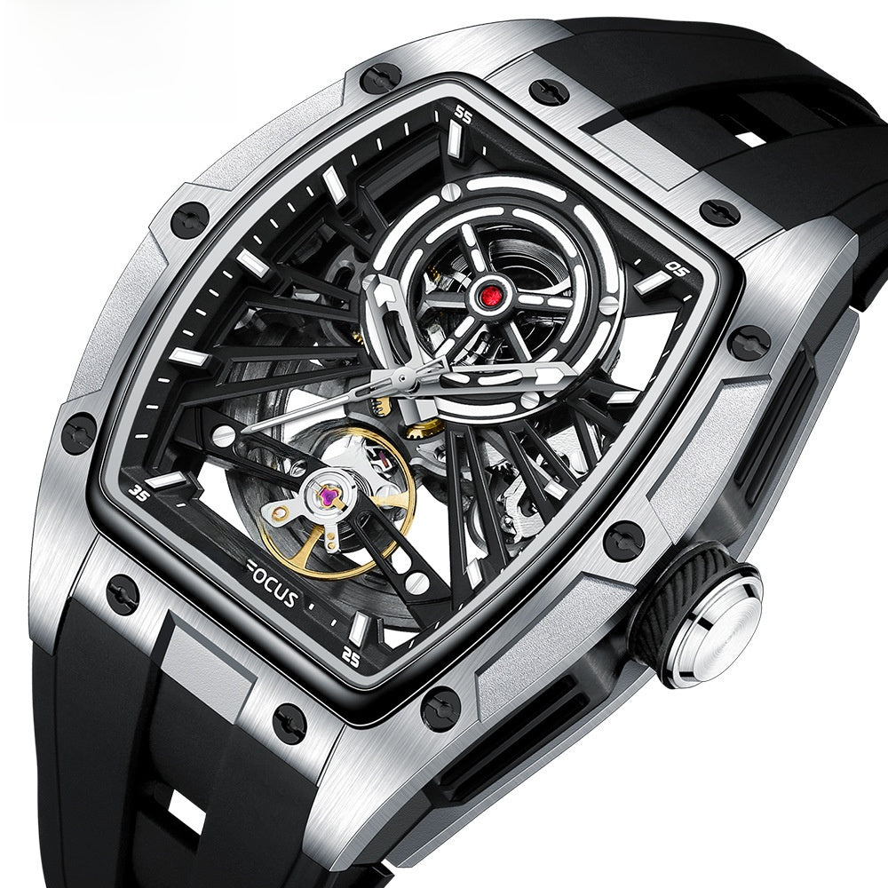 Full skeleton automatic mechanical watch for men