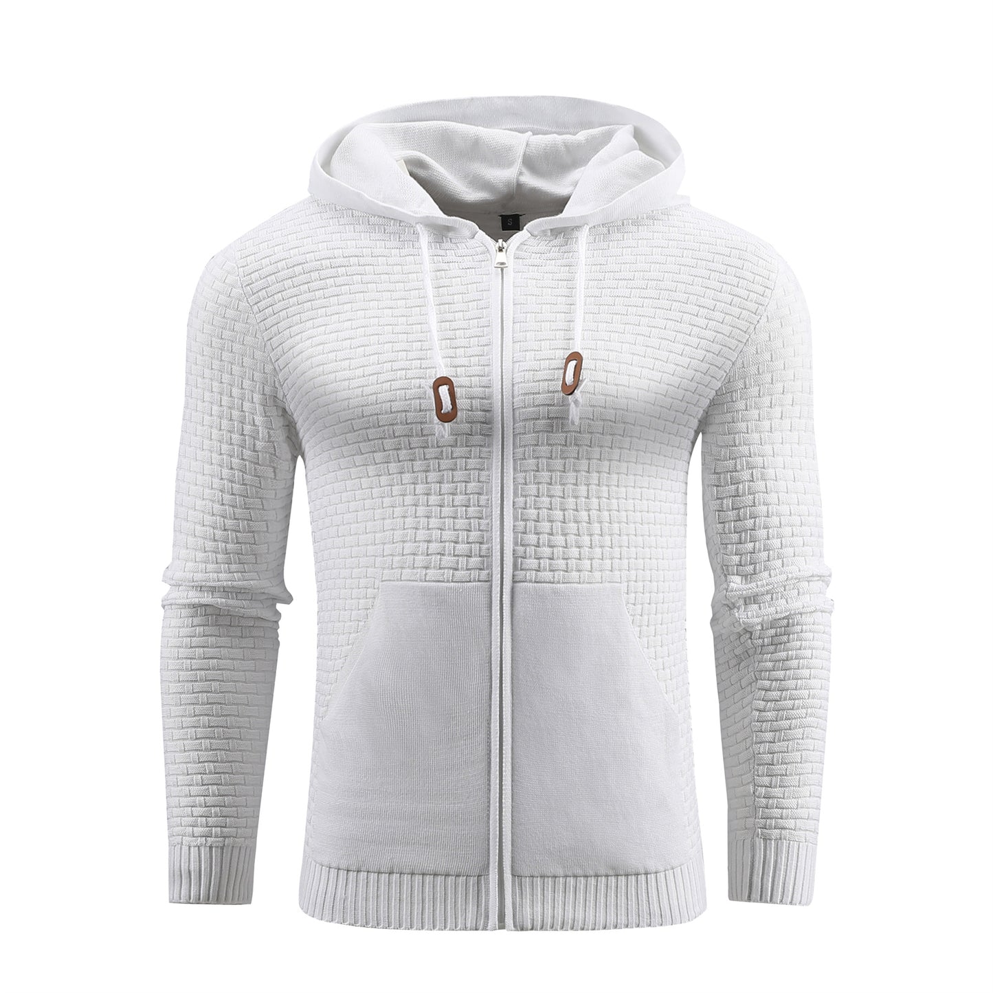 Zipper Hoodies Leather Sports Hoodies With Pockets