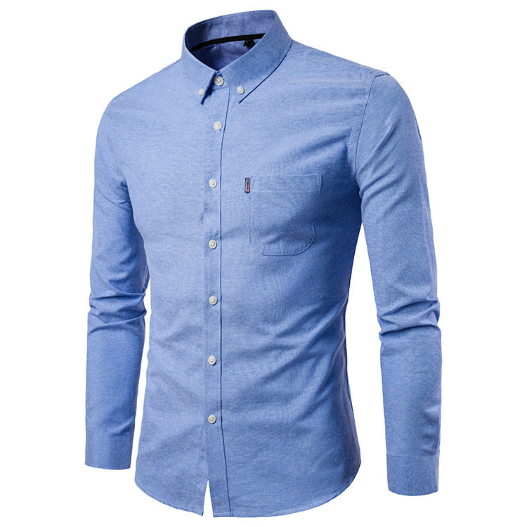 Men S Slim Long Sleeve Dress Shirt