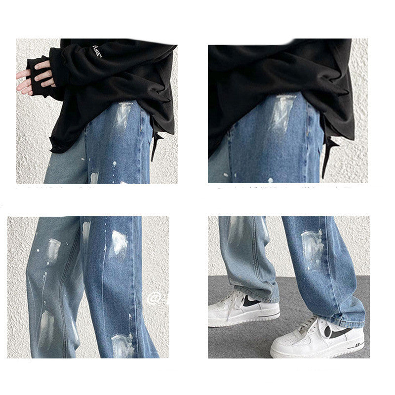 Spring And Autumn All-match Couples Falling Mopping Casual Pants