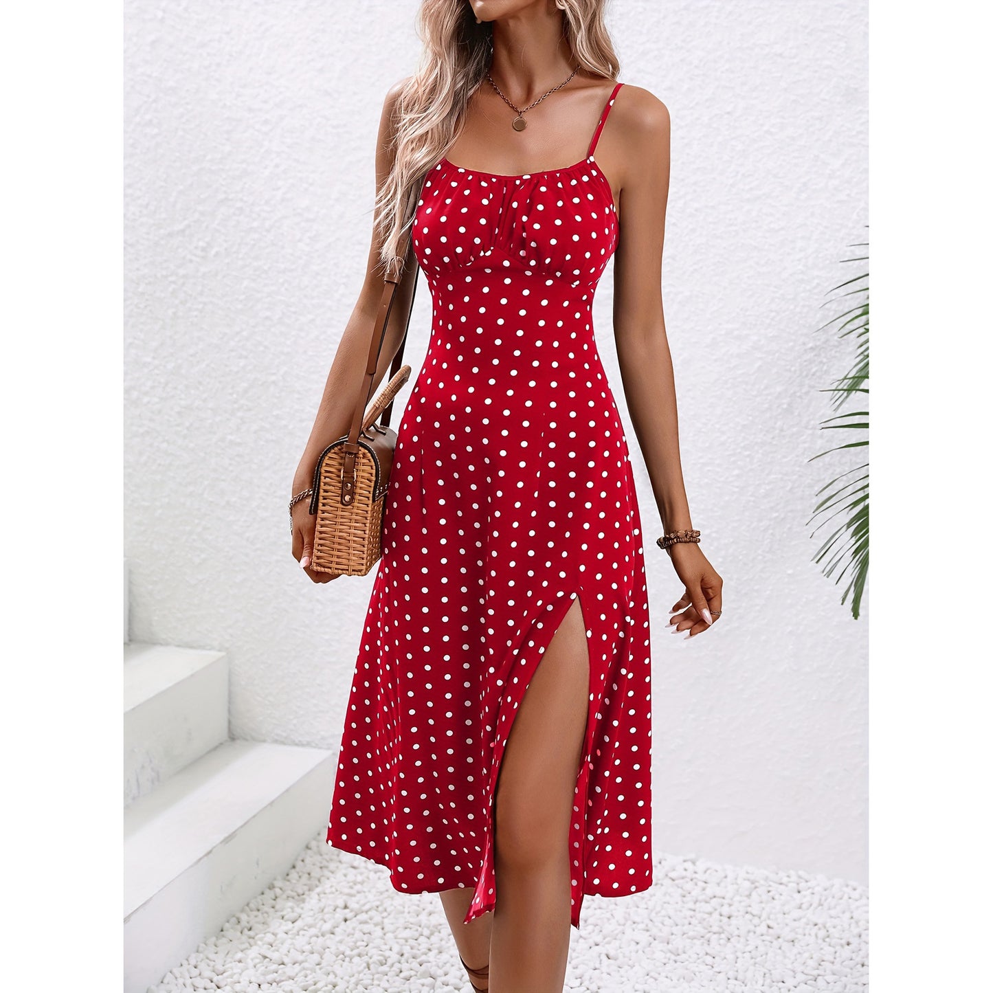 t Suspender Dress Summer Sexy Slit Long Dresses