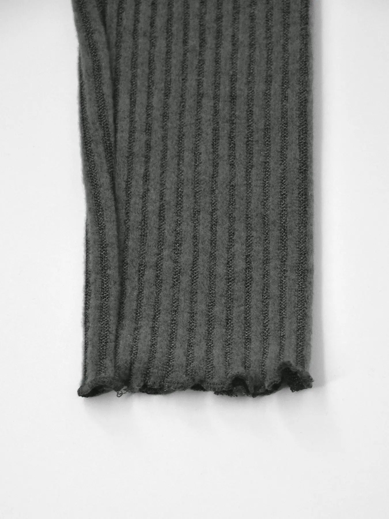 Asymmetrical One Shoulder Ribbed Knit Top Polyester Stretch Fabric Trendsi