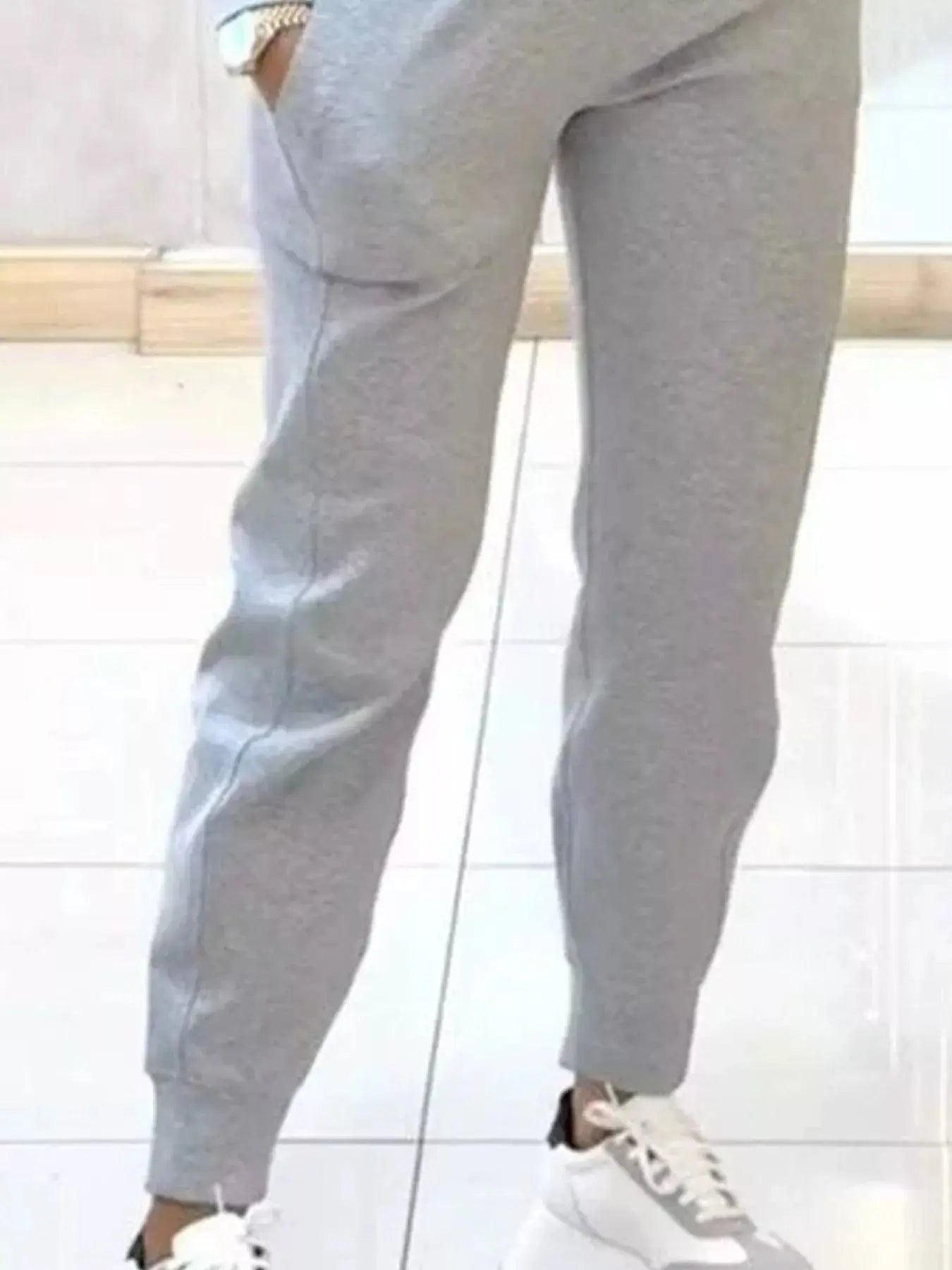 Casual Chic Cropped Sweatshirt and Jogger Set Trendsi