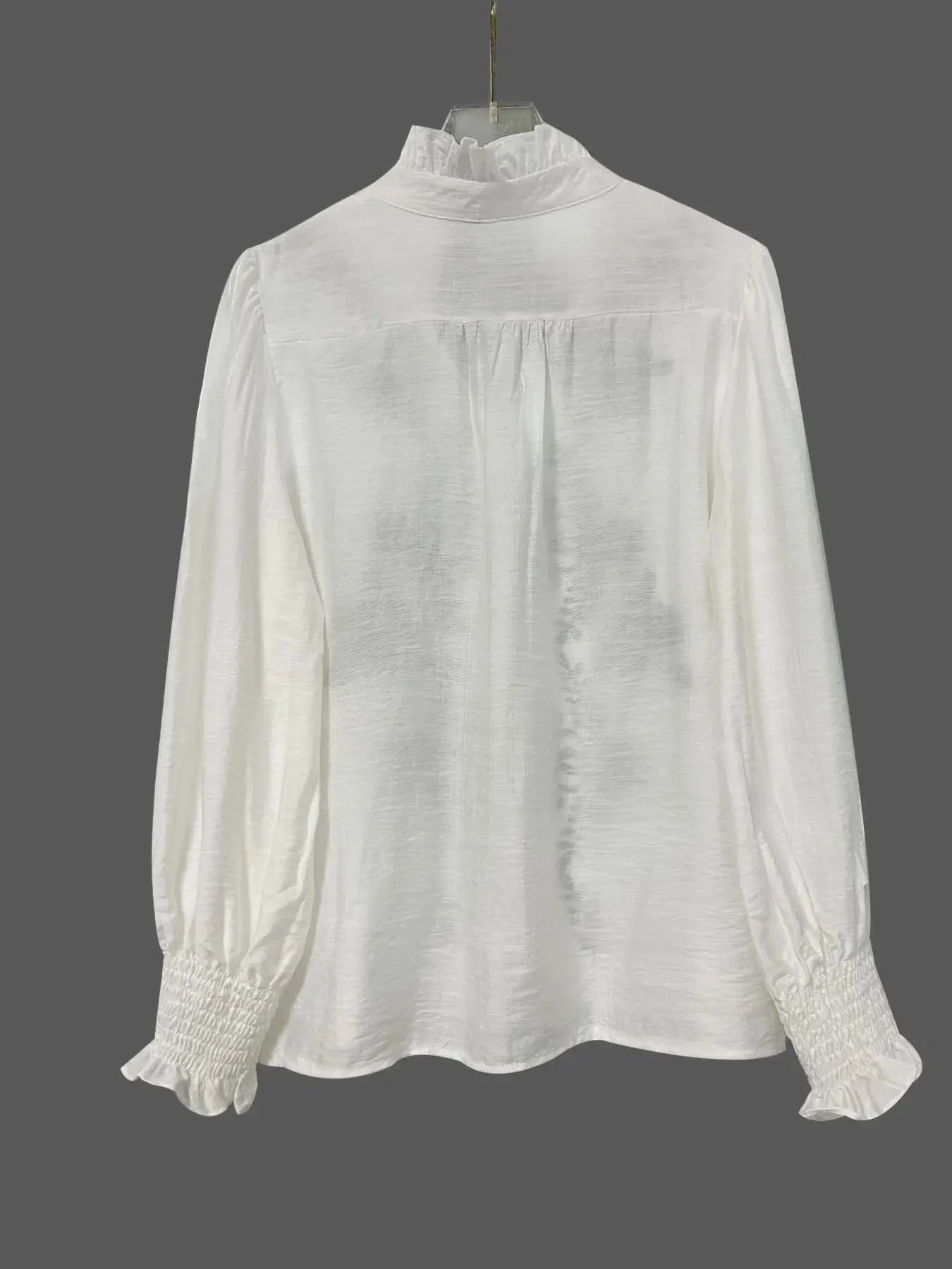 Embroidered Long Sleeve Blouse Trendsi