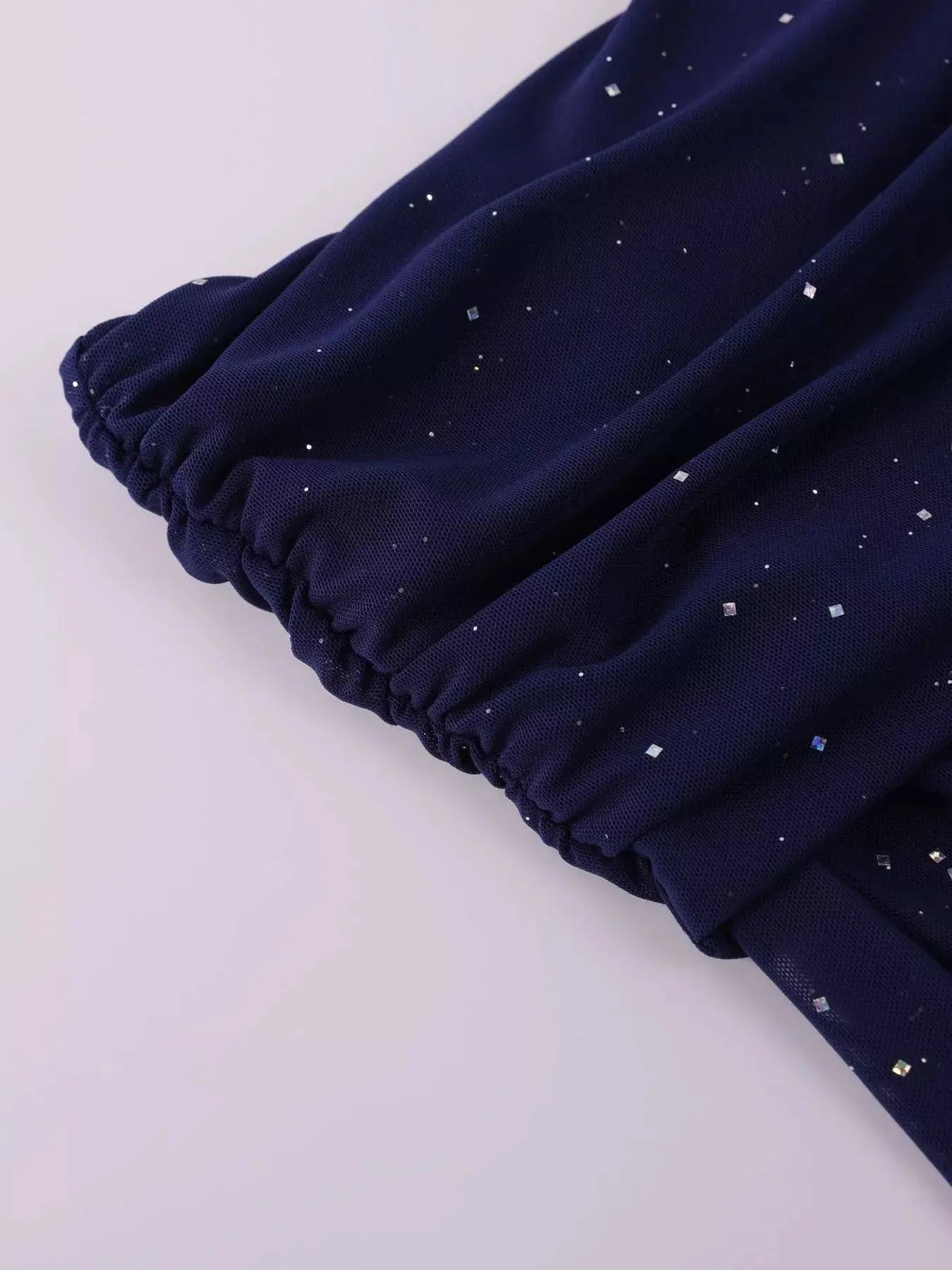 Glitter Off Shoulder Maxi Dress Stretch Polyester Gown Party Wear Trendsi