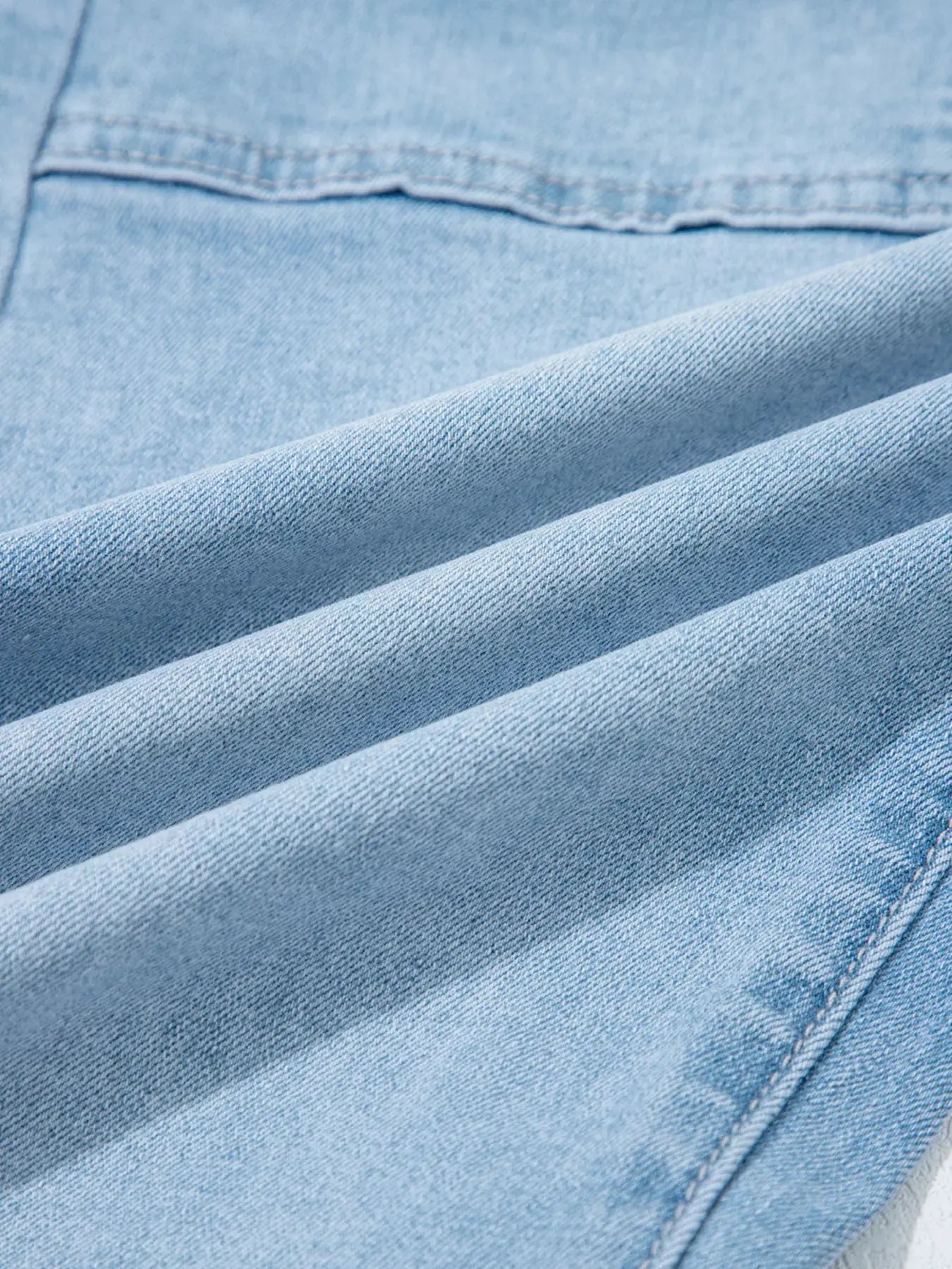 High Rise Barrel Jeans Relaxed Fit Patch Pocket Washed Stretch Denim For Everyday Wear Trendsi