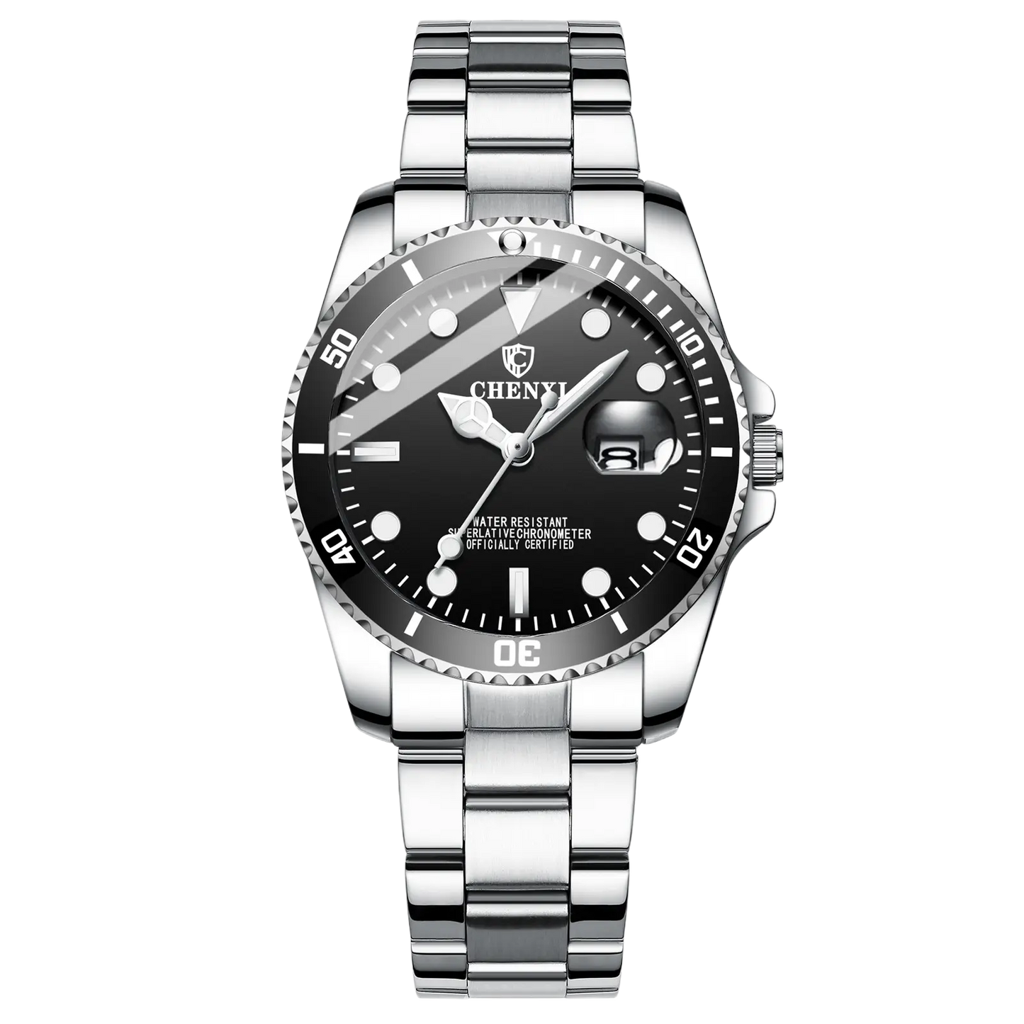 His And Hers Couple Watches Unisex Luminous 30M Waterproof Date Display Modern teemdro