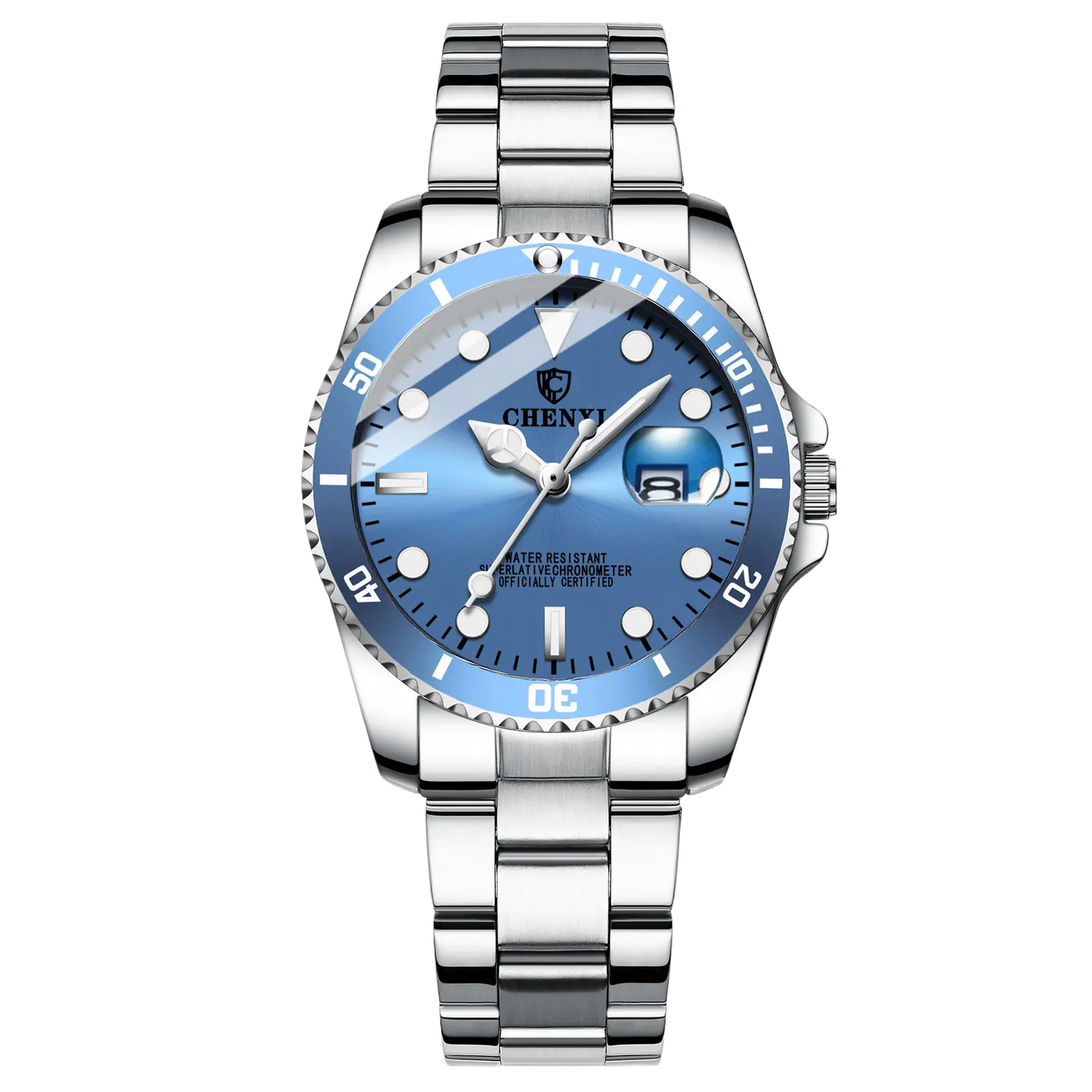 His And Hers Couple Watches Unisex Luminous 30M Waterproof Date Display Modern teemdro