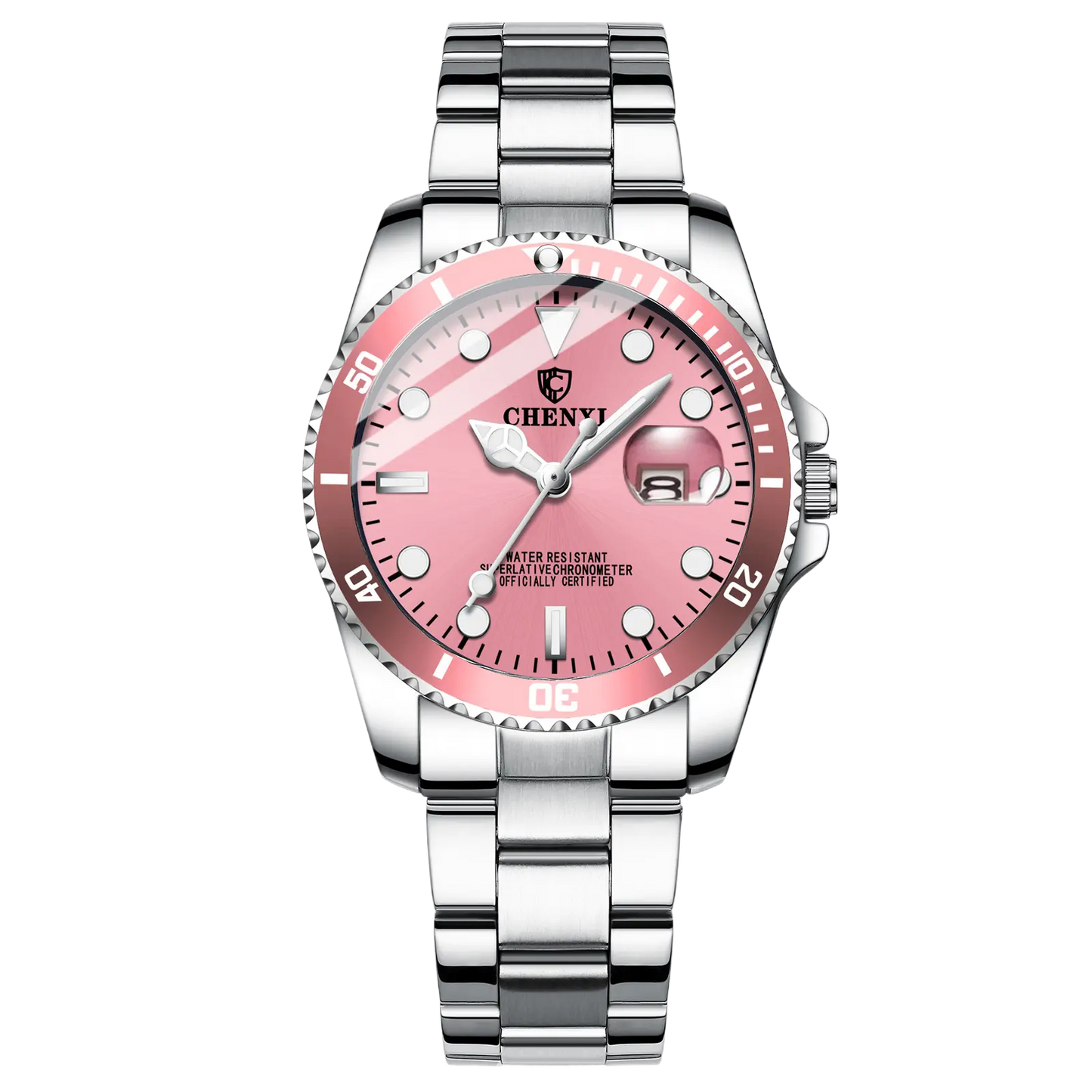 His And Hers Couple Watches Unisex Luminous 30M Waterproof Date Display Modern teemdro