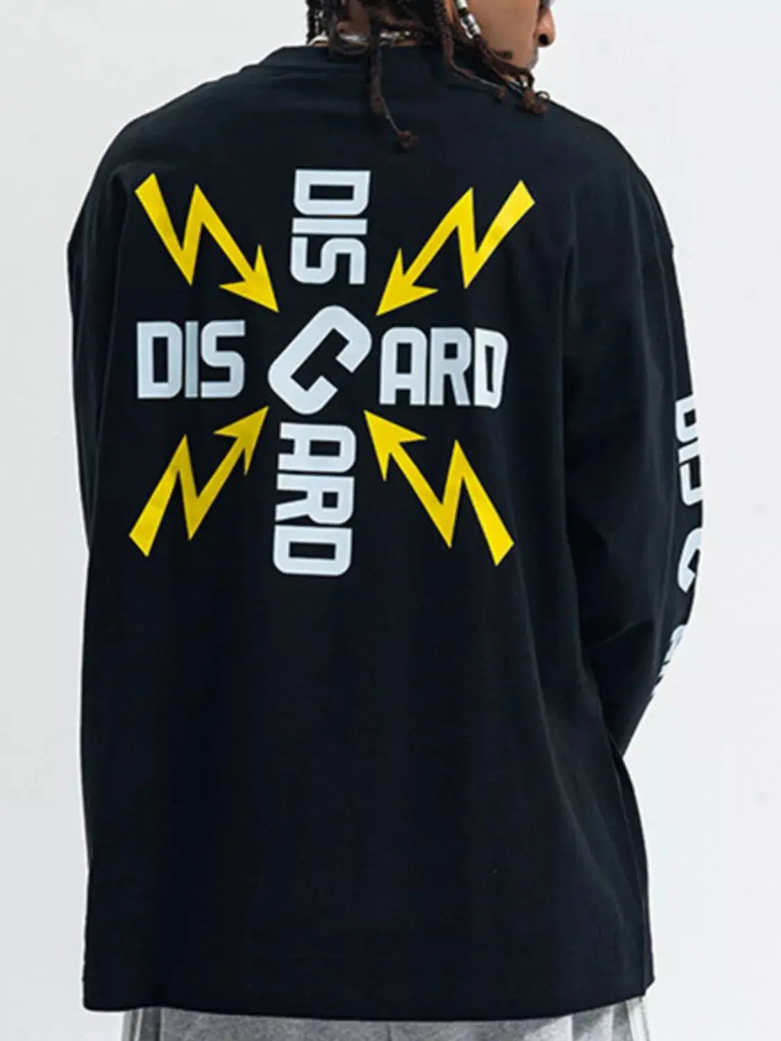 Men Round Neck Long Sleeve Cotton Blend T Shirt Basic Style Trendsi