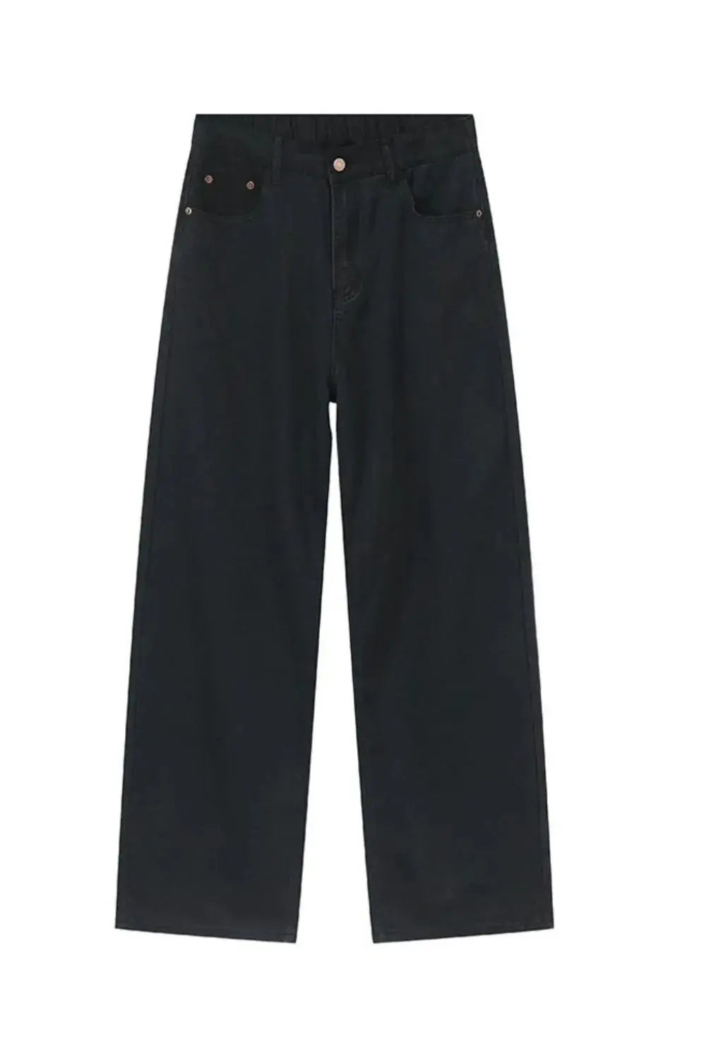 Men's Washed Straight Jeans Cotton Blend Denim For Everyday Wear Trendsi