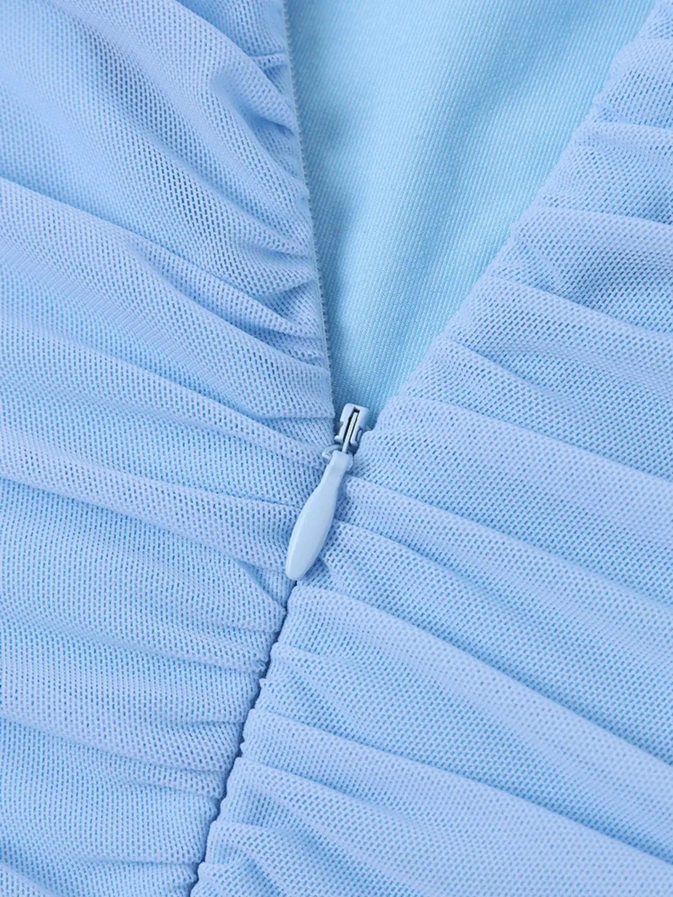 Off Shoulder Ruched Mermaid Maxi Dress Lined With Zipper Trendsi