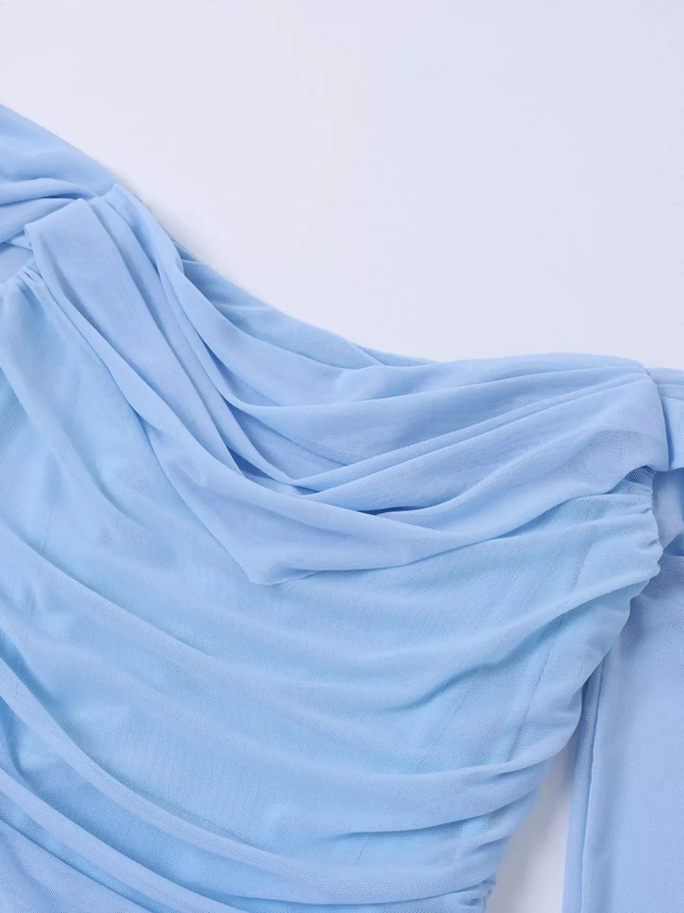 Off Shoulder Ruched Mermaid Maxi Dress Lined With Zipper Trendsi