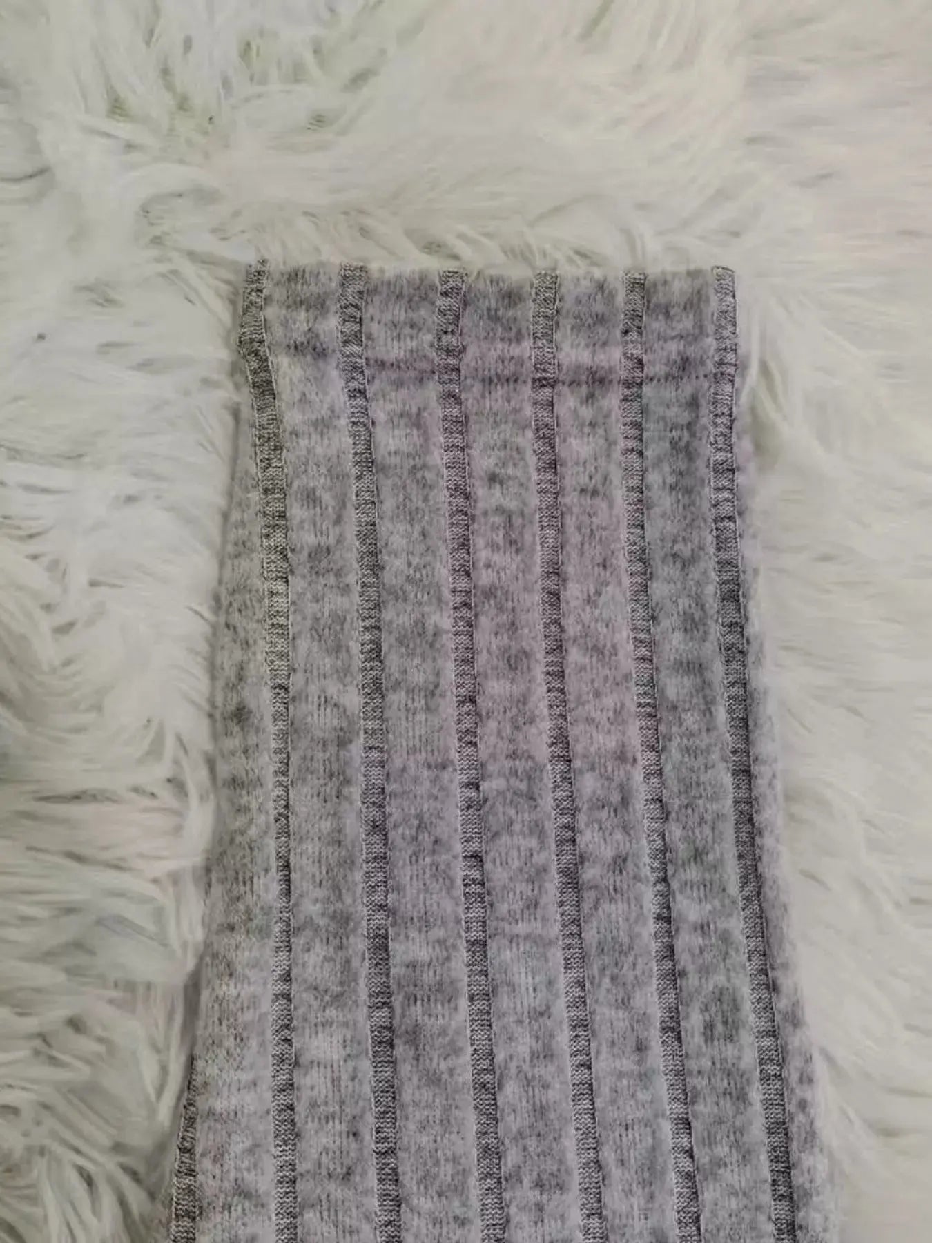 Ribbed Knit Mock Neck Long Sleeve Mini Dress Trendsi