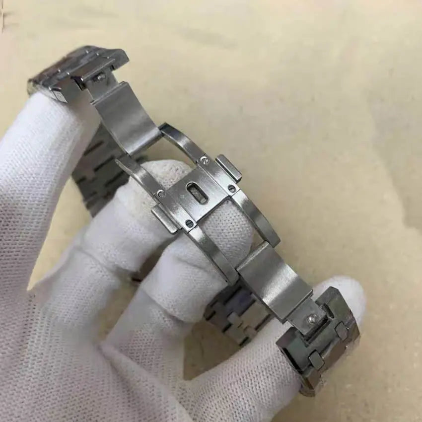 Seiko Men Quartz Chronograph VK63 Movement Sapphire Stainless Steel Watch teemdro