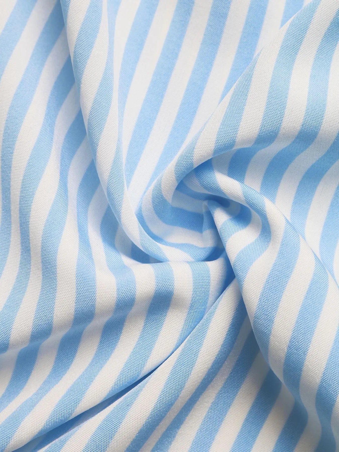 Striped Halter Neck Maxi Dress Smocked Tied Waist Polyester Blend Trendsi