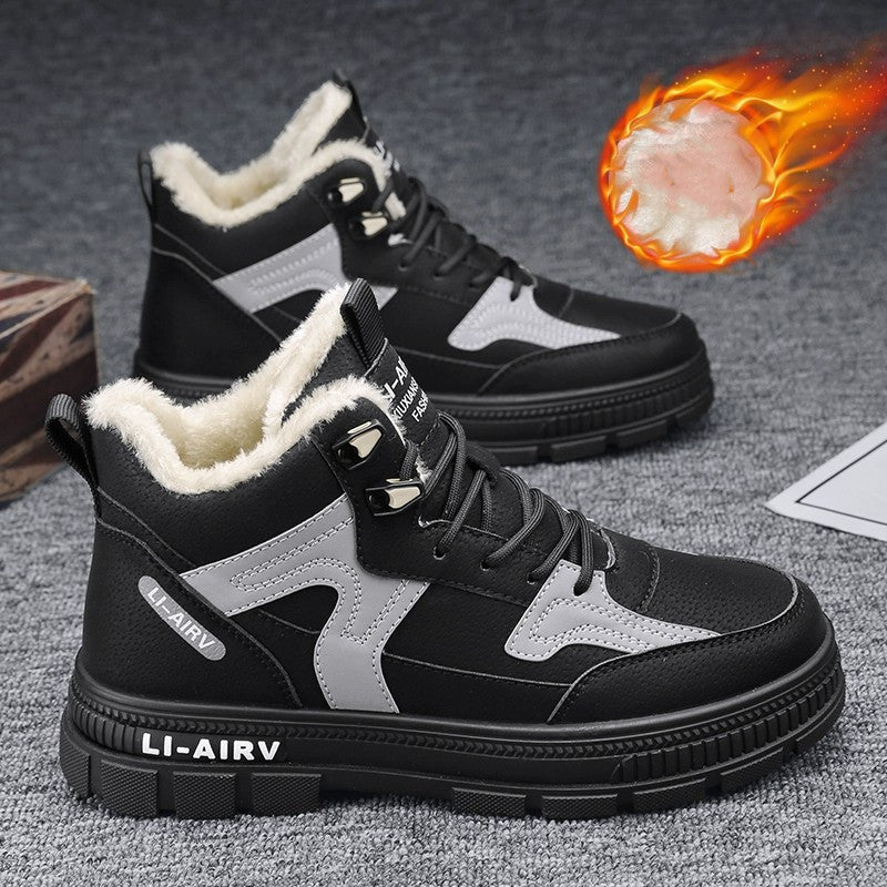 Velvet Warm Ankle Boots Men Outdoor