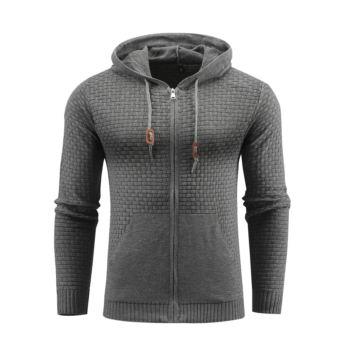 Zipper Hoodies Leather Sports Hoodies With Pockets