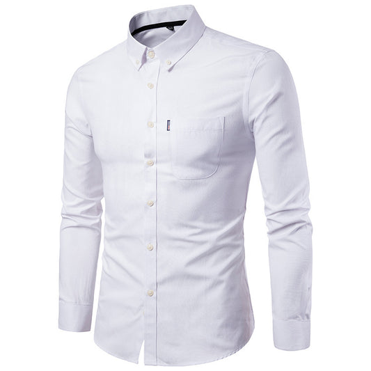 Men S Slim Long Sleeve Dress Shirt