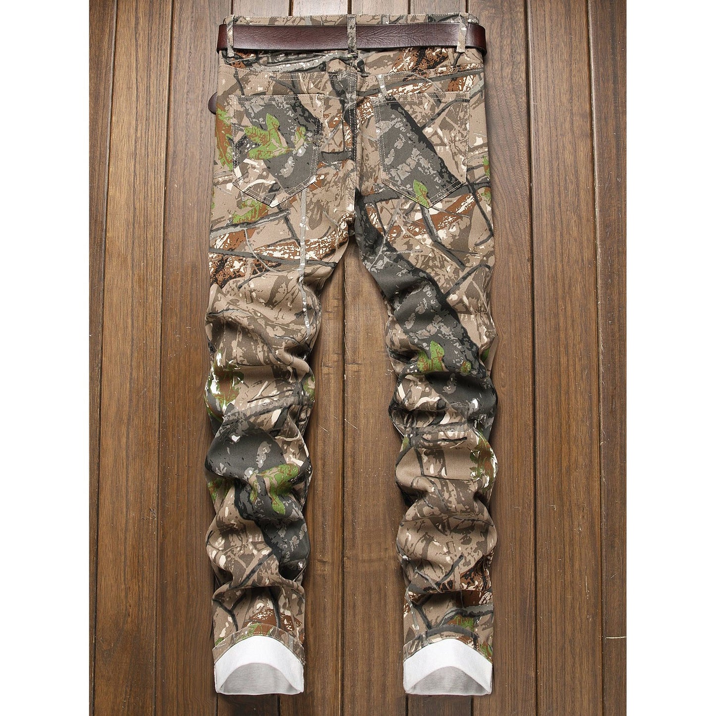 Forest Hunting Camouflage Denim Jeans