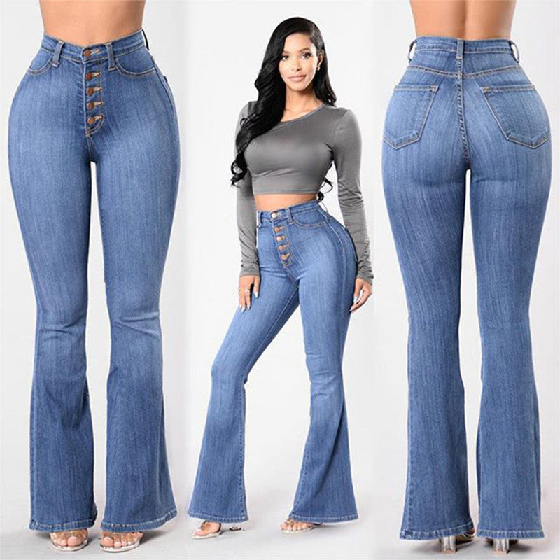 HannaClothingStore HannaClothingStore Women Jean New high waist stretch jeans