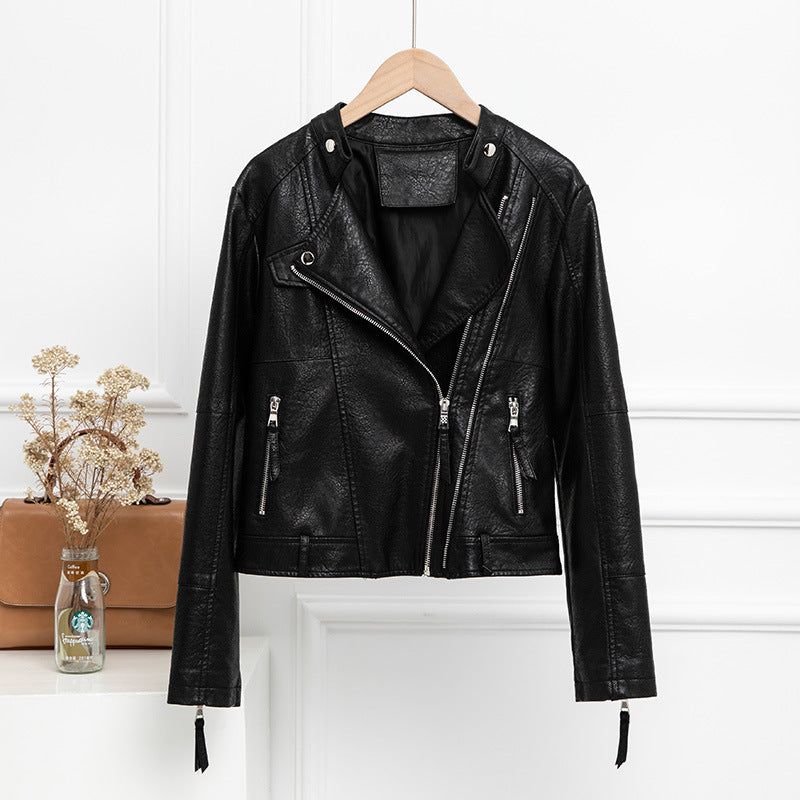 HannaClothingStore HannaClothingStore Women Jackets Women's leather short jacket