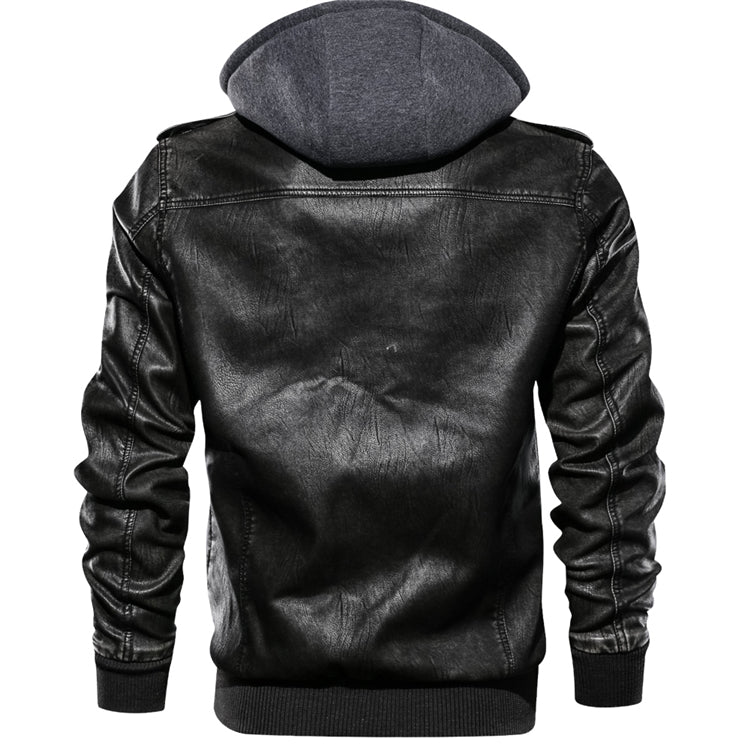 Men's Pu Leather Jacket Jacket Plus Size