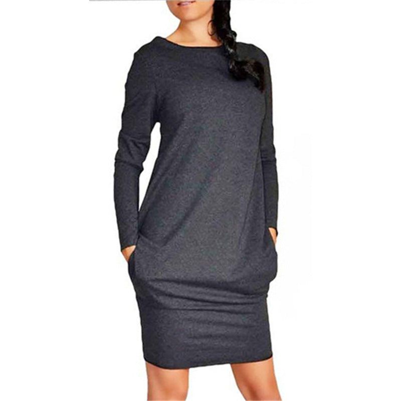 HannaClothingStore HannaClothingStore Women Dress Solid color hip skirt