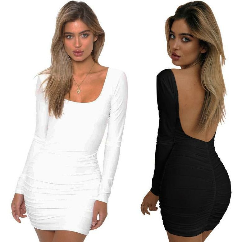 HannaClothingStore HannaClothingStore Women Dress Nightclub bag hip dress