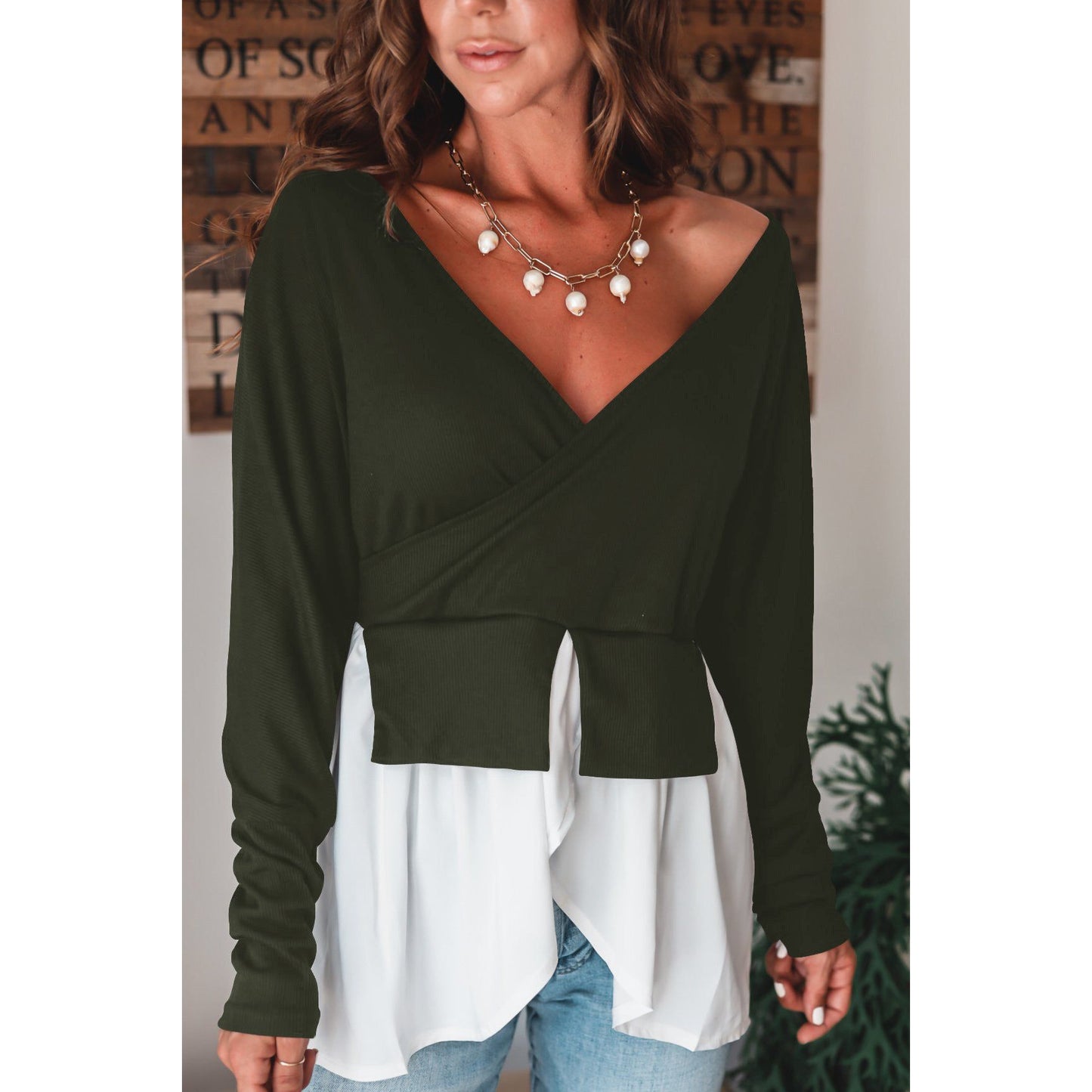 HannaClothingStore HannaClothingStore Women Blouse Top Two Blouse