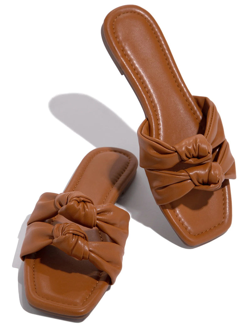 Double Bow Summer Outdoor Sandals Non-slip