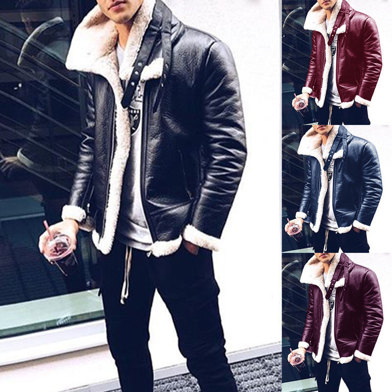 Solid color zipper jacket cardigan jacket