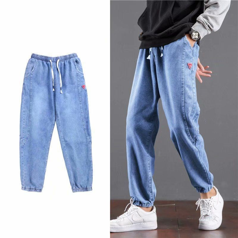 Jeans men's trendy brand loose