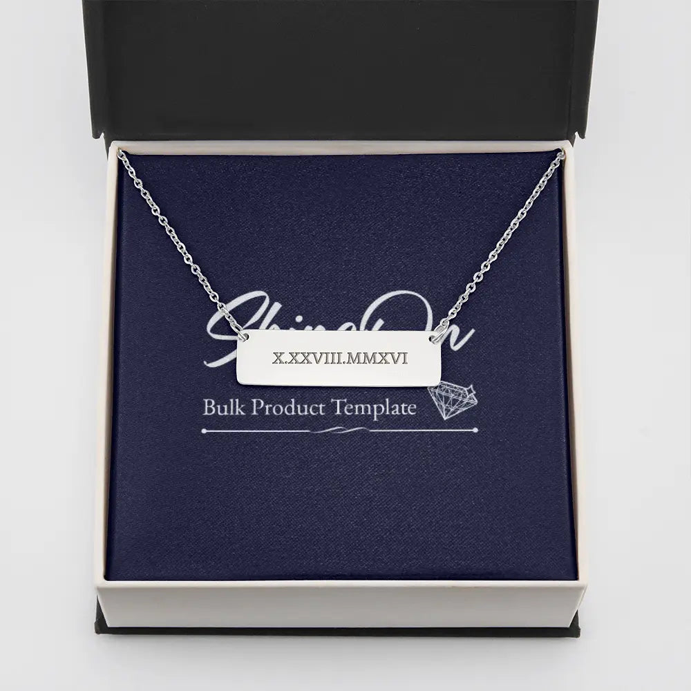 ShineOn Fulfillment HannaClothingStore Jewelry Name/Message Necklace