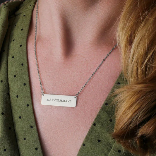 ShineOn Fulfillment HannaClothingStore Jewelry Name/Message Necklace