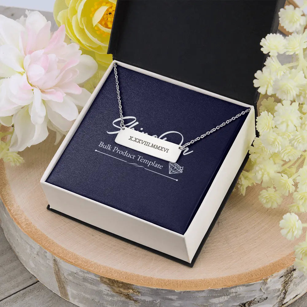 ShineOn Fulfillment HannaClothingStore Jewelry Name/Message Necklace