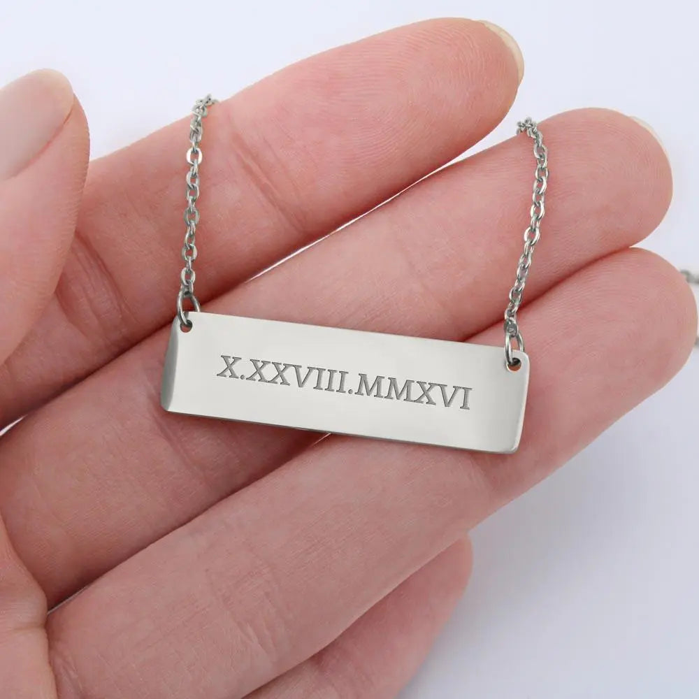 ShineOn Fulfillment HannaClothingStore Jewelry Name/Message Necklace