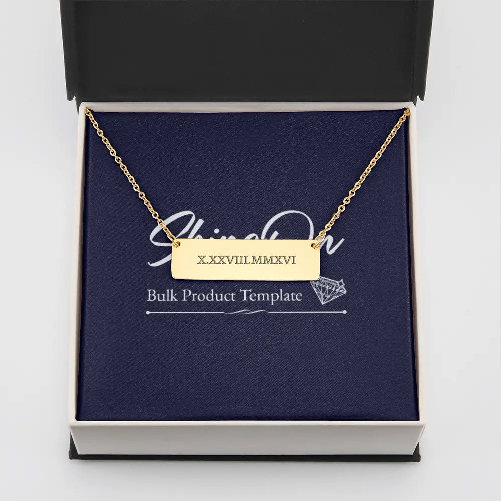 ShineOn Fulfillment HannaClothingStore Jewelry Name/Message Necklace