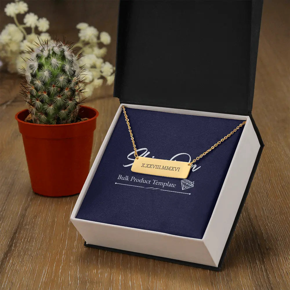 ShineOn Fulfillment HannaClothingStore Jewelry Name/Message Necklace