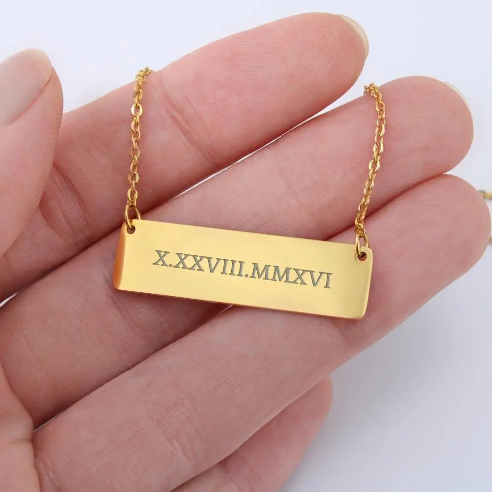 ShineOn Fulfillment HannaClothingStore Jewelry Name/Message Necklace