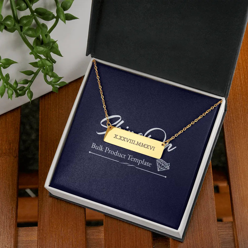 ShineOn Fulfillment HannaClothingStore Jewelry Name/Message Necklace