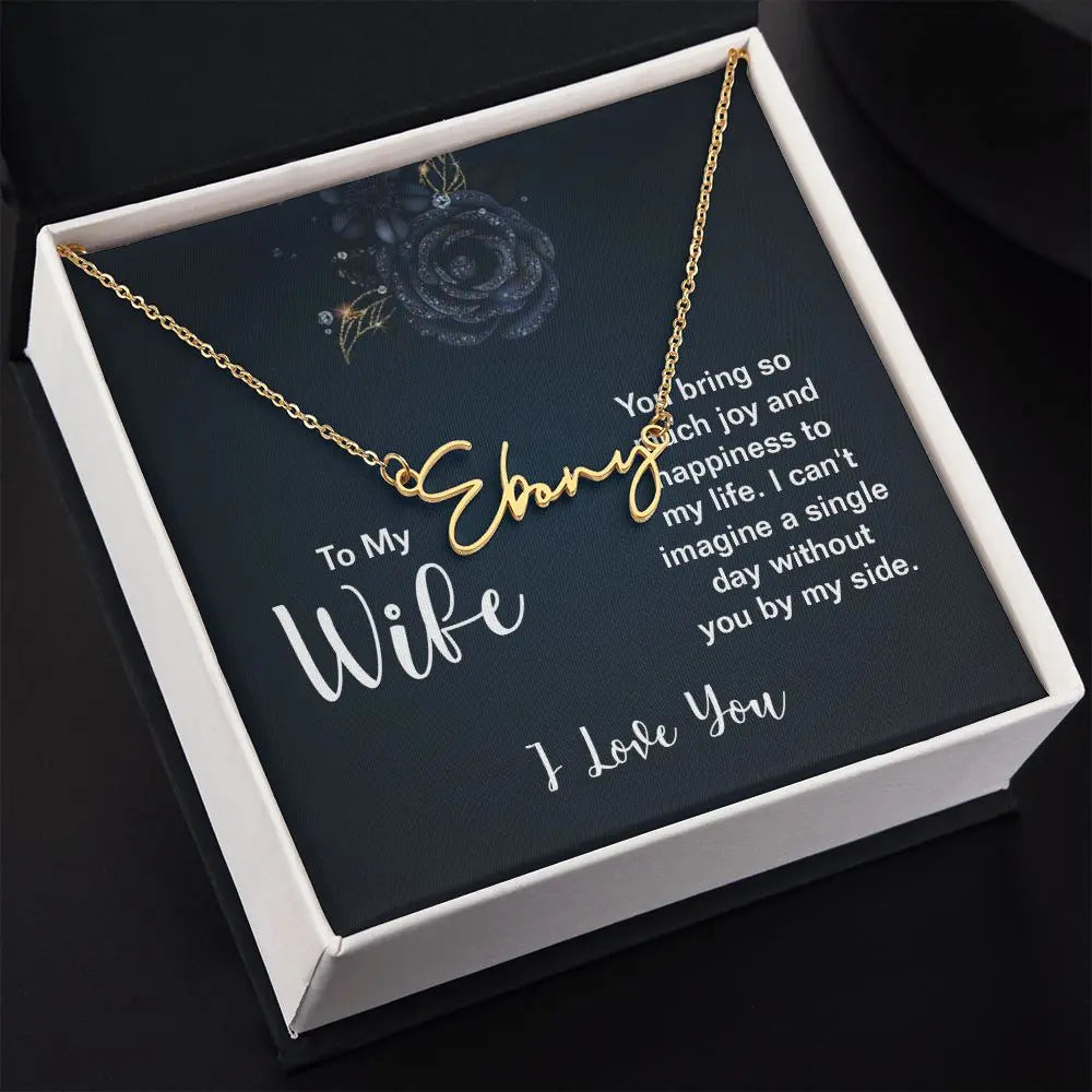 Personalized Name Necklace in Gold or Stainless Steel ShineOn Fulfillment
