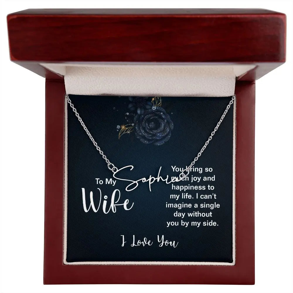 Personalized Name Necklace in Gold or Stainless Steel ShineOn Fulfillment